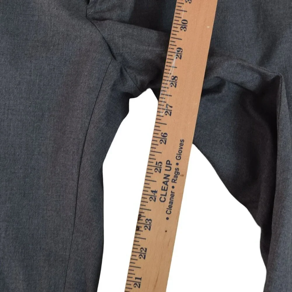 J.Crew Bowery Gray Dress Pants 100% Cotton Classic Trousers Size 32 x 30